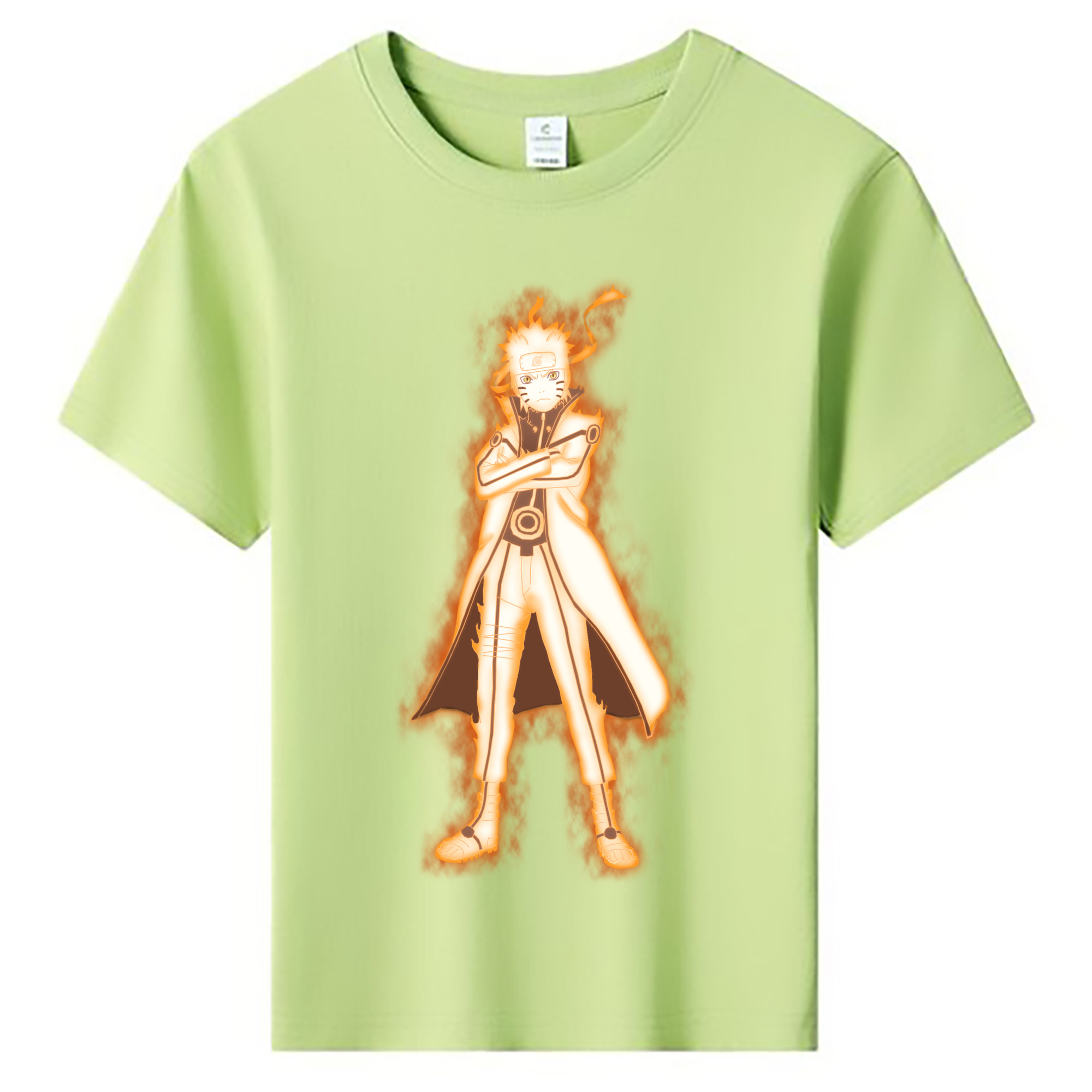 （画像用） NARUTO -ナルト- うずまき ナルト Uzumaki Naruto 綿100％キッズTシャツ（フロントプリント）
